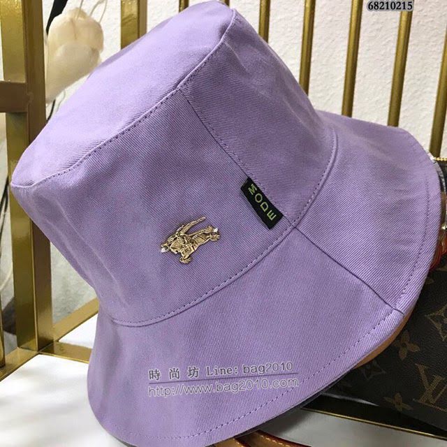 Burberry男女同款帽子 巴寶莉戰馬漁夫帽遮陽帽  mm1051